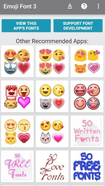 Screenshot Emoji Font 3 APK v3.0.10