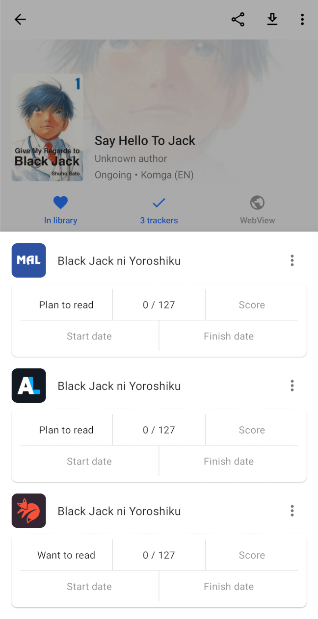 Screenshot Aniyomi APK