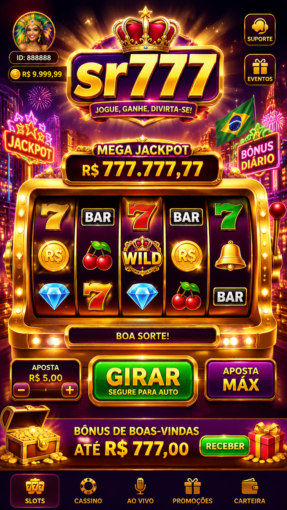 Screenshot sr777 4.0.3 APK Game Slot Online Seru dan Cepat
