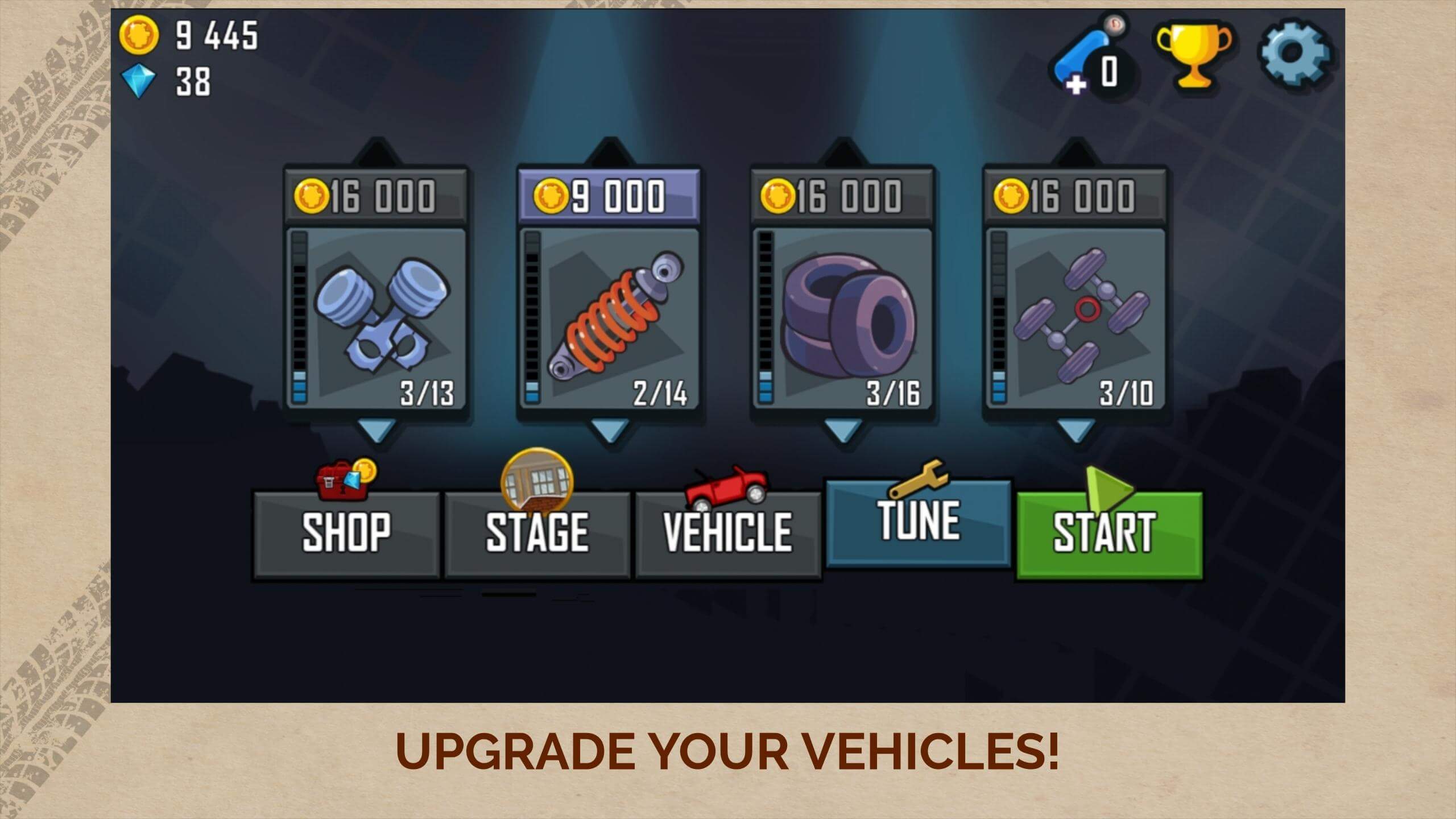 Screenshot Hill Climb Racing APK