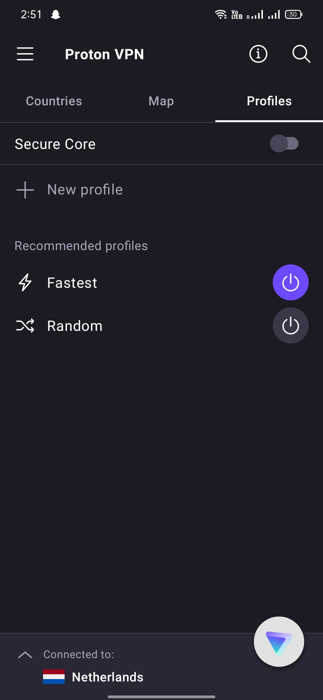 Screenshot ProtonVPN APK v5.18.18.0