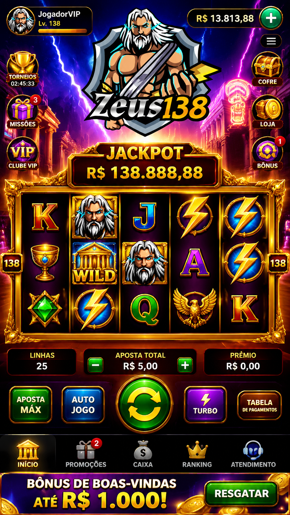 Screenshot Zeus138 APK Mod 8.1.0 - Game Slot Seru dengan Tampilan Modern