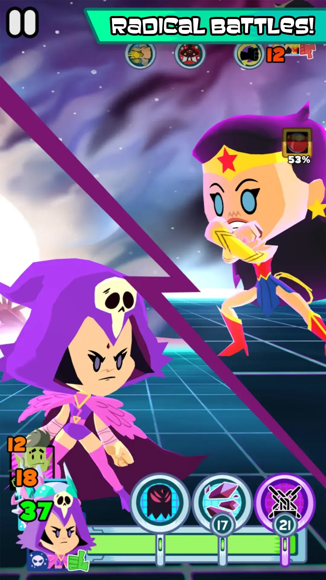 Screenshot Mini Titans 2 APK: Pertarungan 3v3 Seru dengan Koleksi Hero Legendaris
