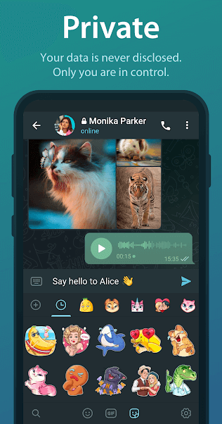 Screenshot Telegram APK v12.7.2 untuk Android