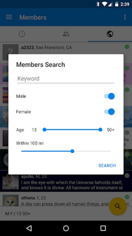 Screenshot Chatango APK untuk Android