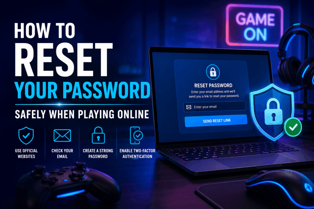 Panduan reset password aman saat bermain online