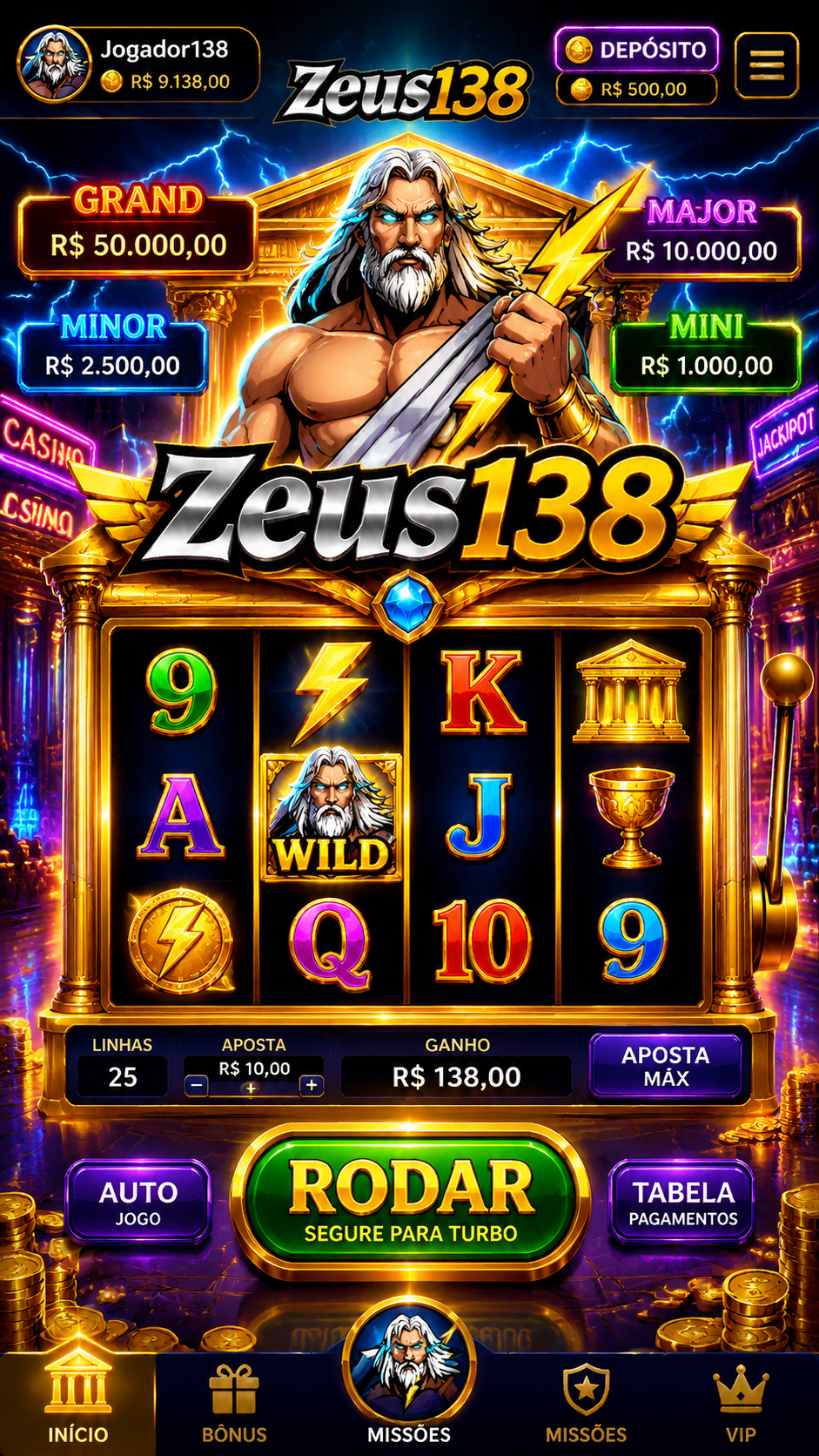 Screenshot Zeus138 APK Mod 8.1.0 - Game Slot Seru dengan Tampilan Modern