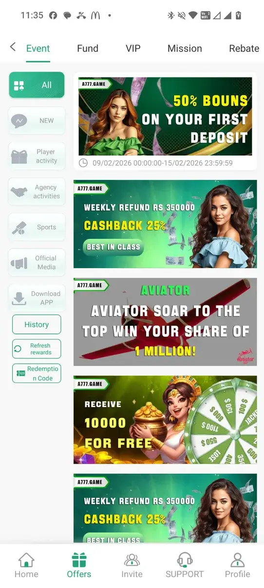 Screenshot A777 APK v1.1.22