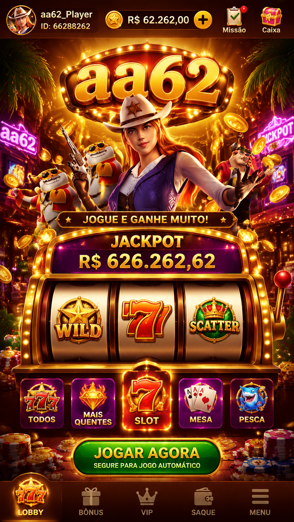 Screenshot aa62 APK v6.6.3 - Slot Seru dengan Tampilan Modern