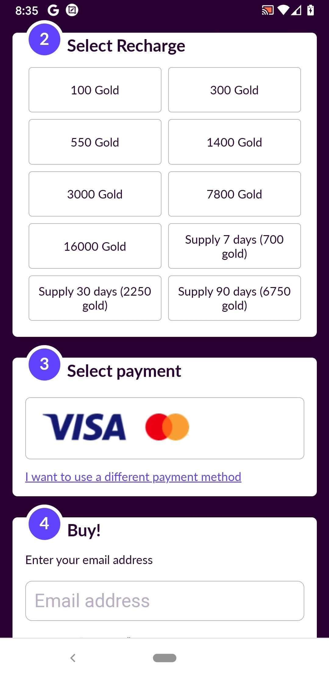 Screenshot Codashop APK v3.0 Download untuk Android