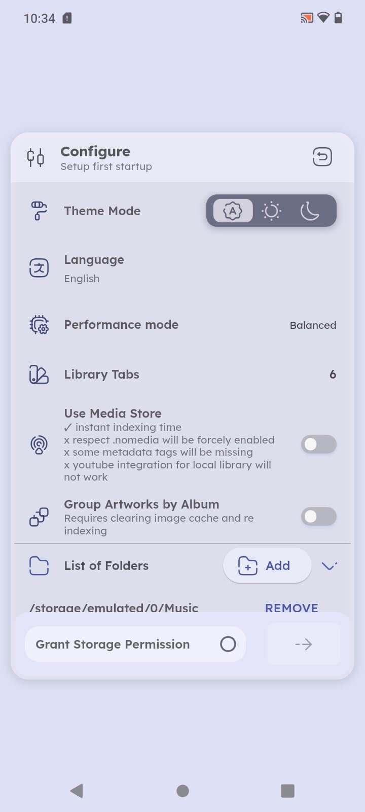 Screenshot Namida APK v5.3.9 - Pemutar Musik Android Open-Source