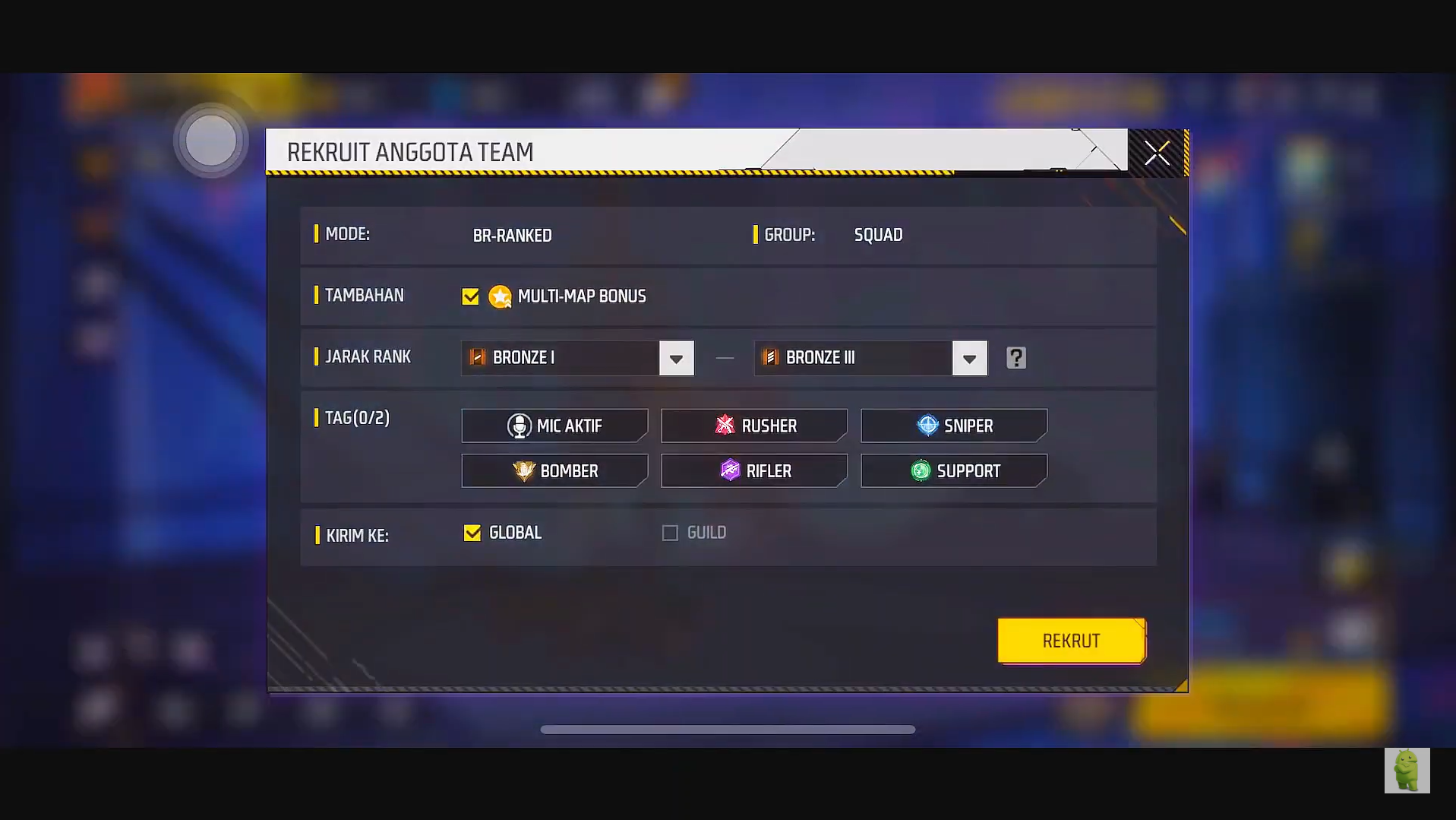 Screenshot FF Beta Testing APK v18.6