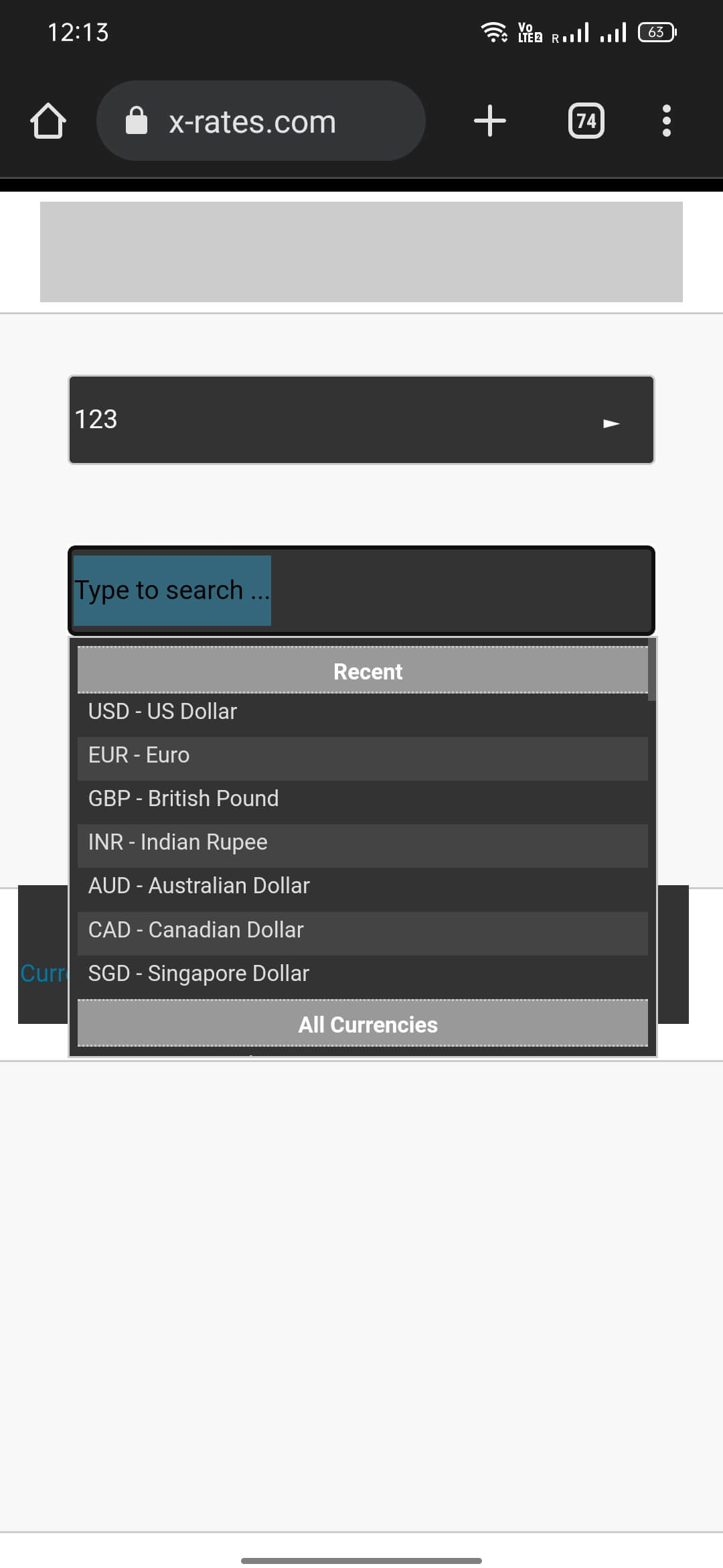 Screenshot XRates APK 1.6 untuk Android