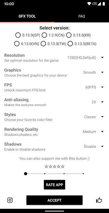 Screenshot GFX Tool APK v10.4.0 untuk Optimasi Grafis Game