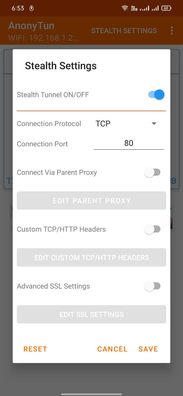 Screenshot AnonyTun APK v14.1 - VPN Gratis untuk Akses Website Terbatas