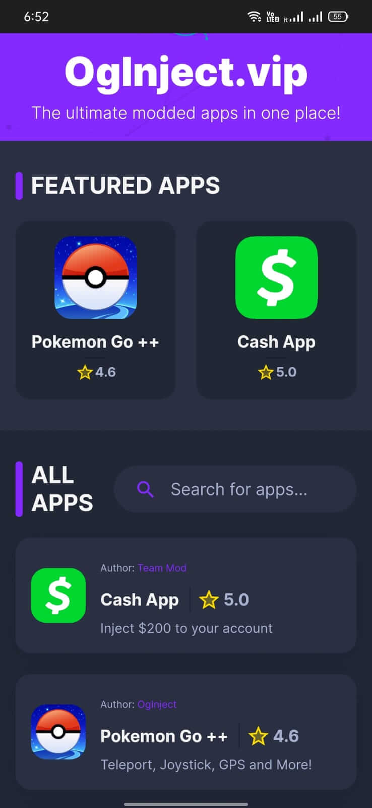 Screenshot Oginject APK