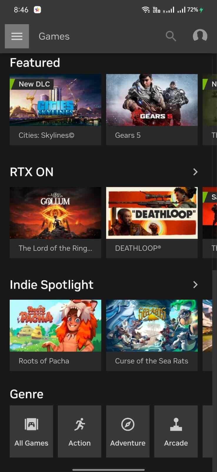 Screenshot NVIDIA GeForce NOW APK