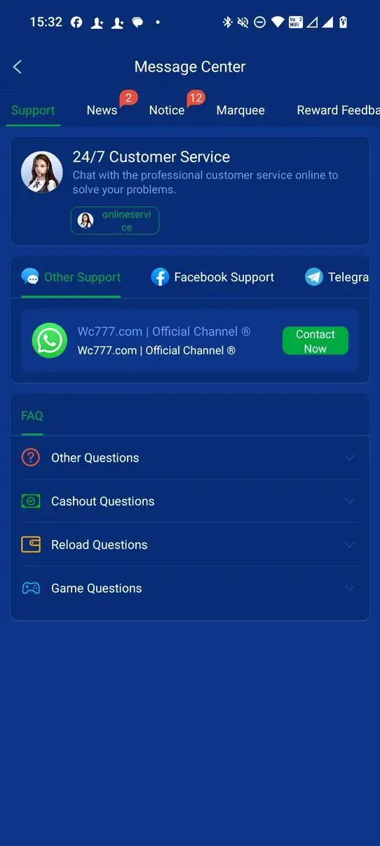 Screenshot WC777 APK 6.3.5
