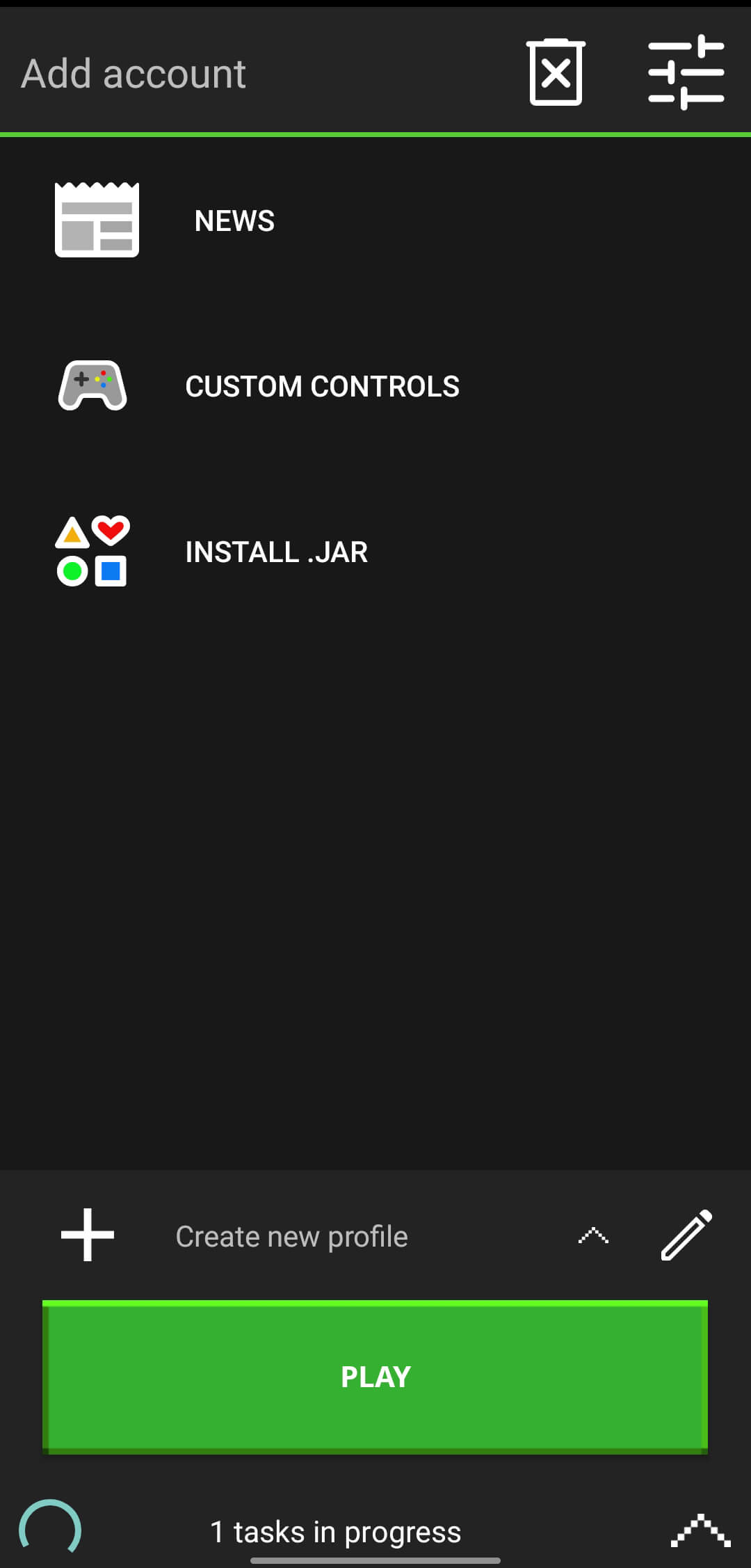 Screenshot PojavLauncher APK untuk Main Minecraft Java di Android