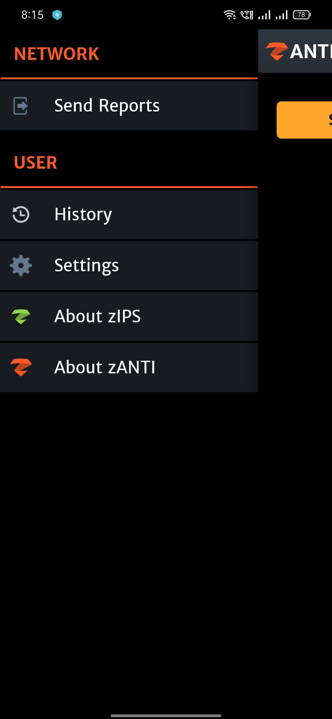 Screenshot zAnti APK