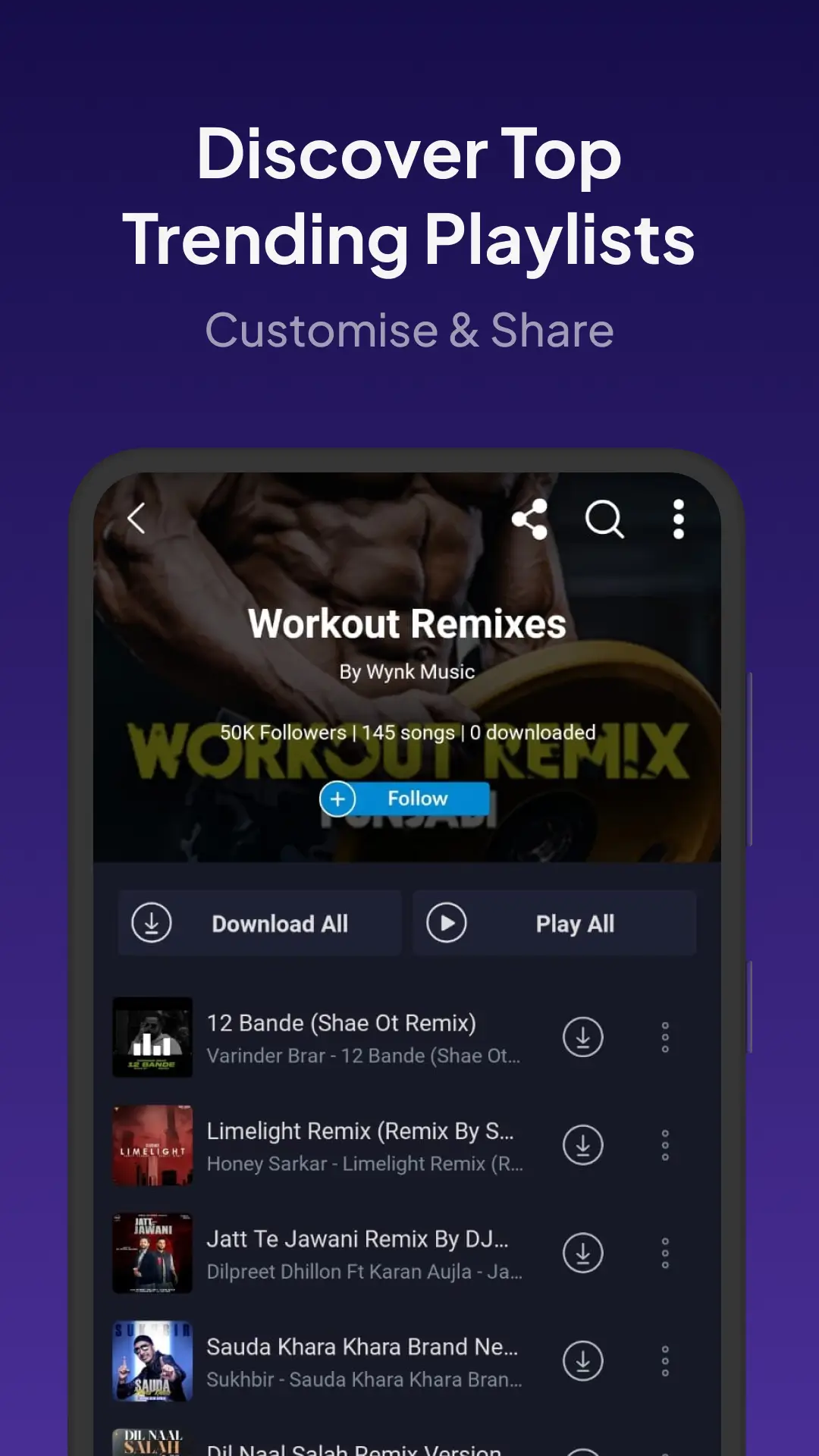 Screenshot Wynk Music APK Download Versi 3.68.1.1