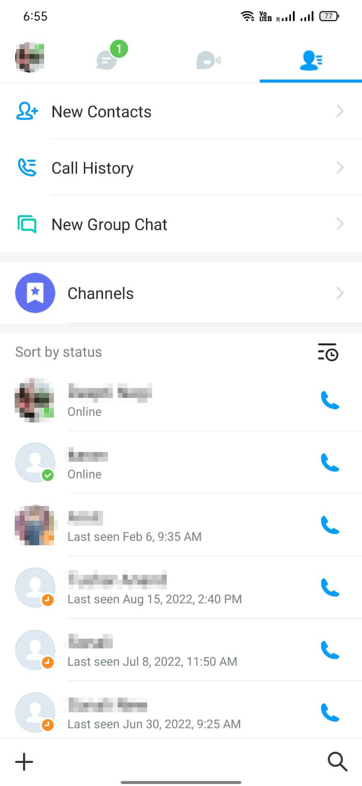 Screenshot imo APK