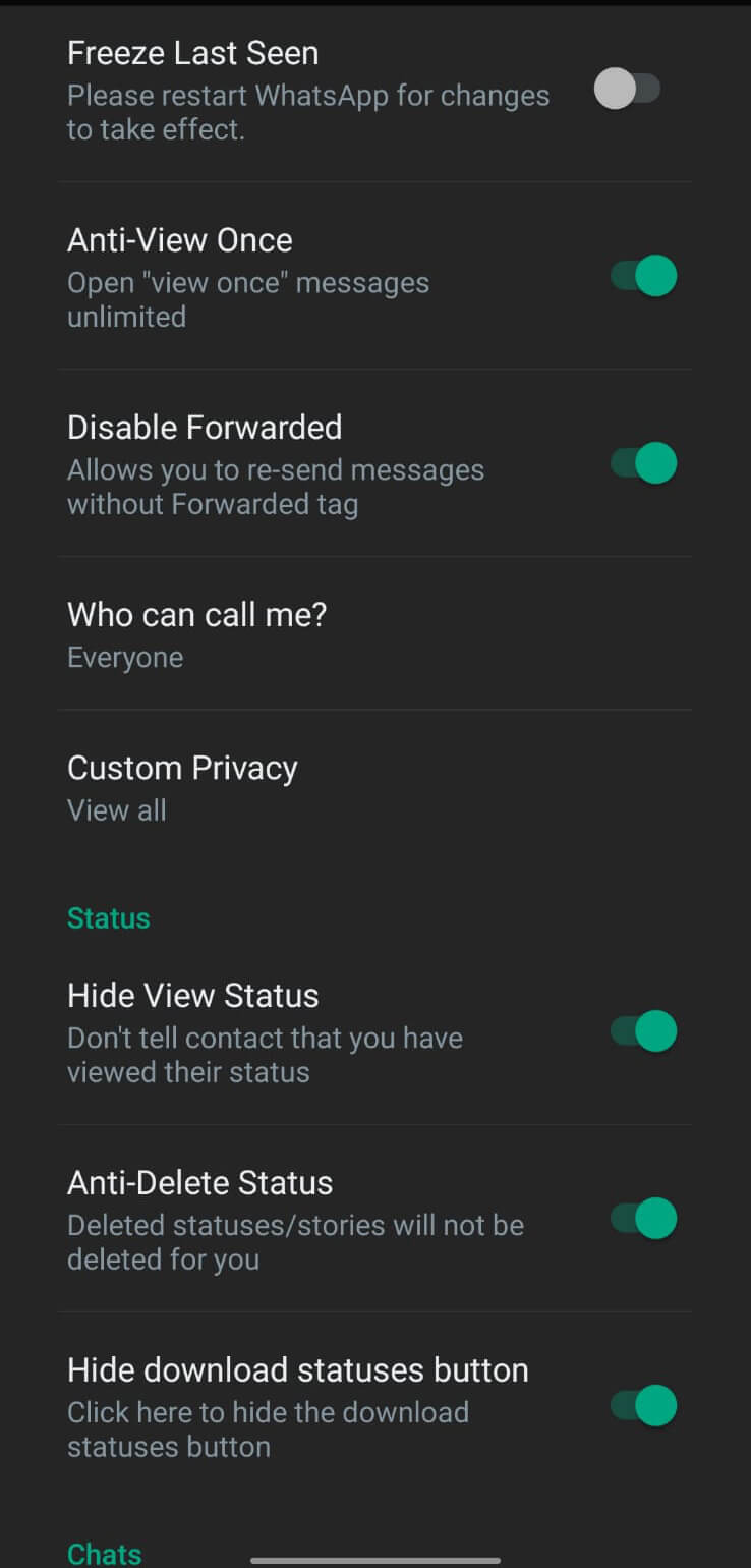Screenshot WhatsApp Gold APK v44.10