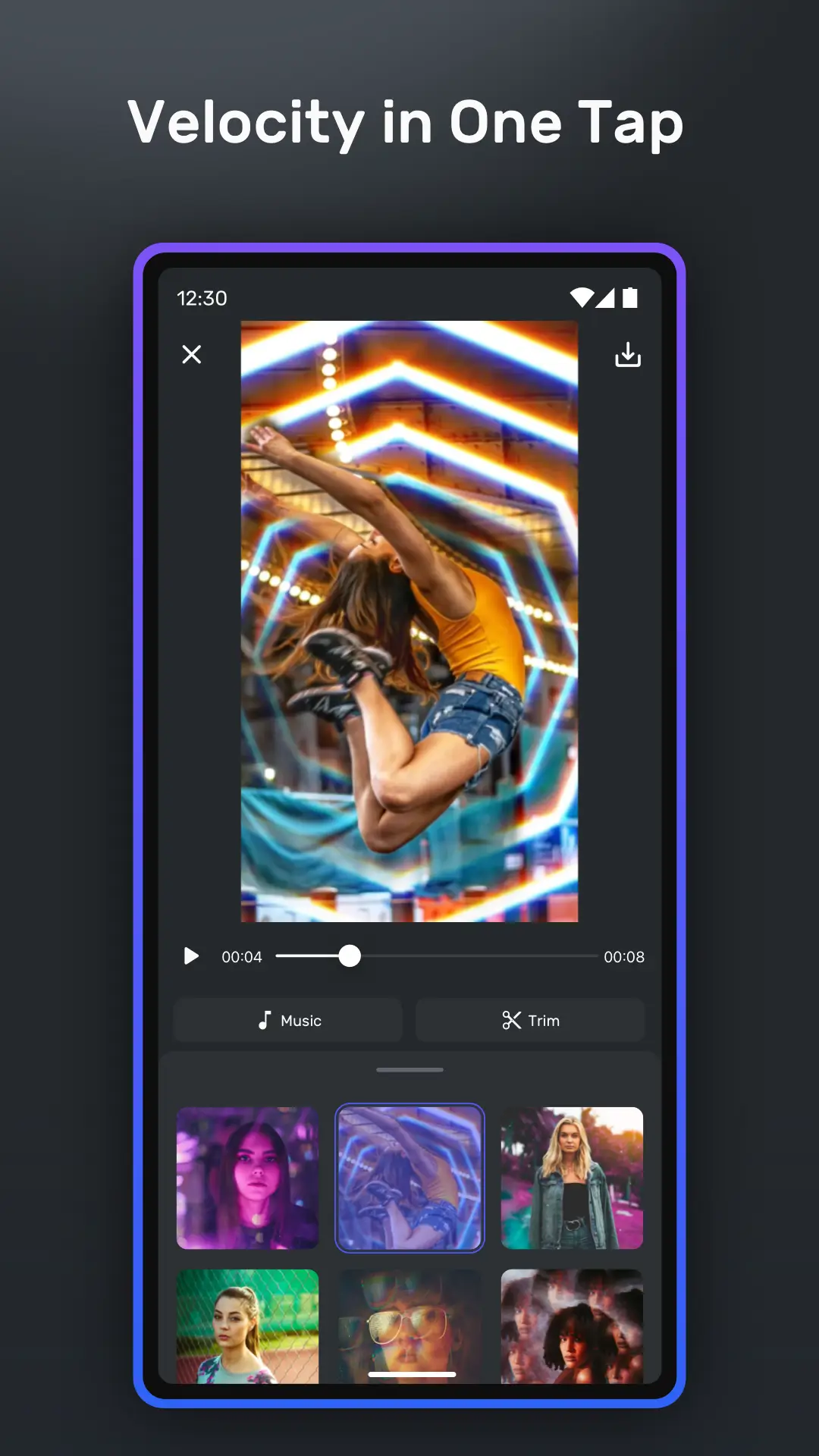 Screenshot Velomingo APK v1.4.4 untuk Edit Video di Android