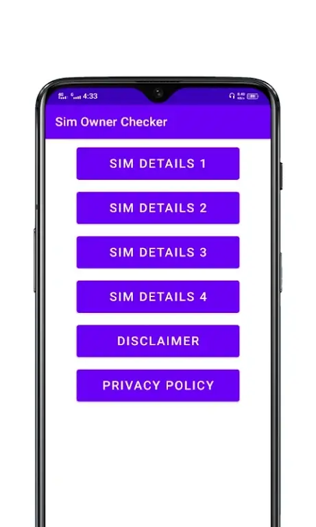 Screenshot Sim Owner Details Checker APK