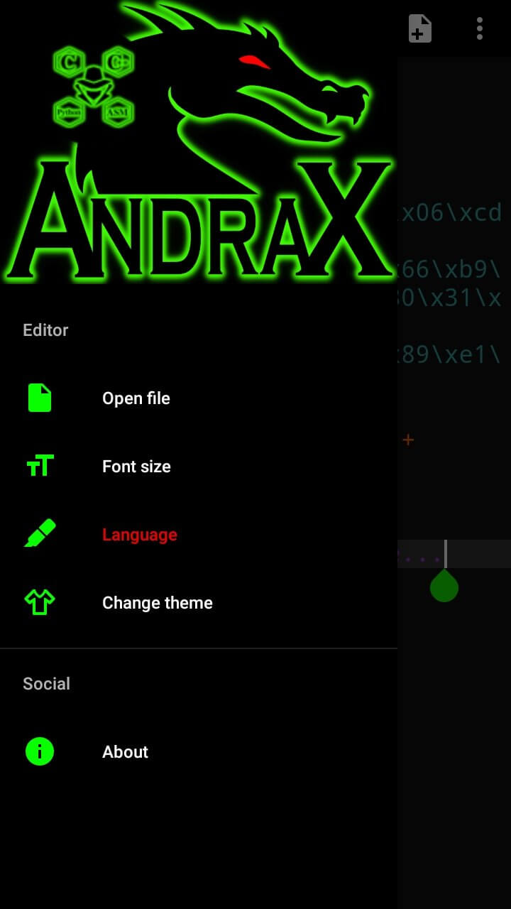 Screenshot Andrax APK