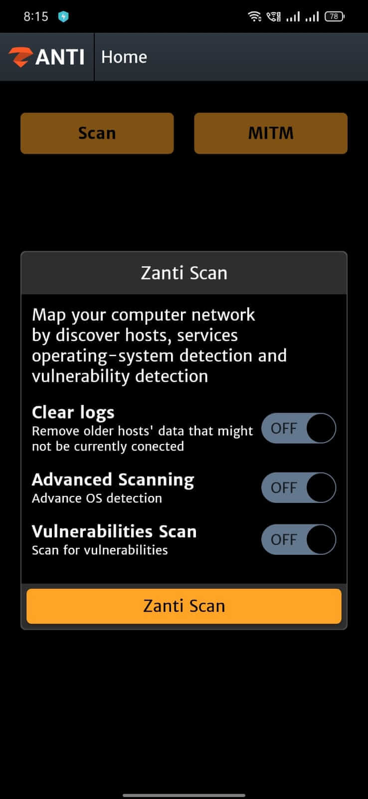 Screenshot zAnti APK