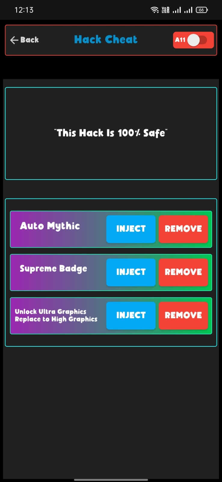 Screenshot NiX Injector APK