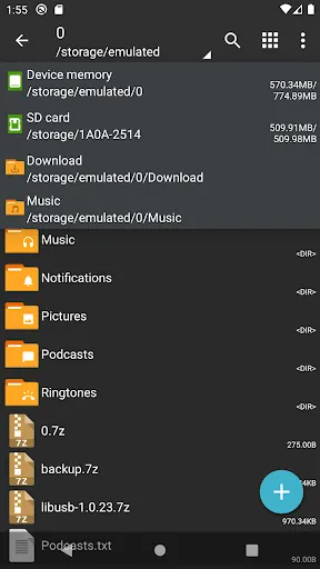 Screenshot ZArchiver Donate APK v1.0.10