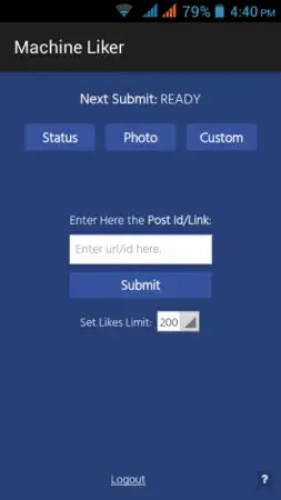 Screenshot Machine Liker APK v2.2 untuk Android