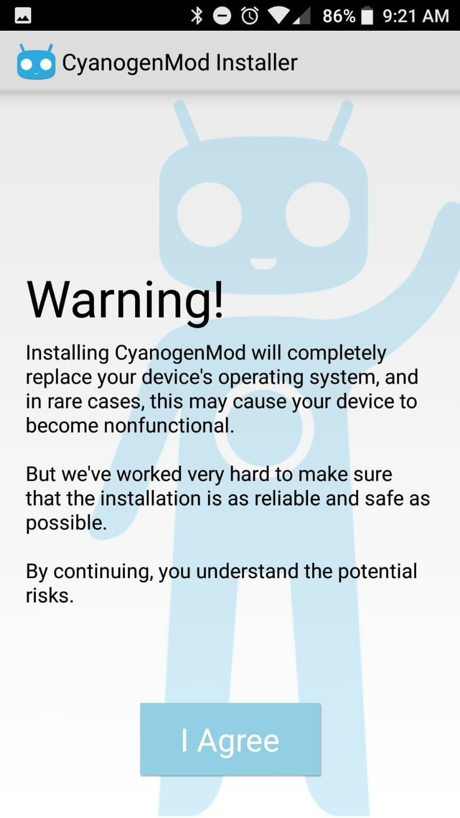 Screenshot CyanogenMod Installer APK