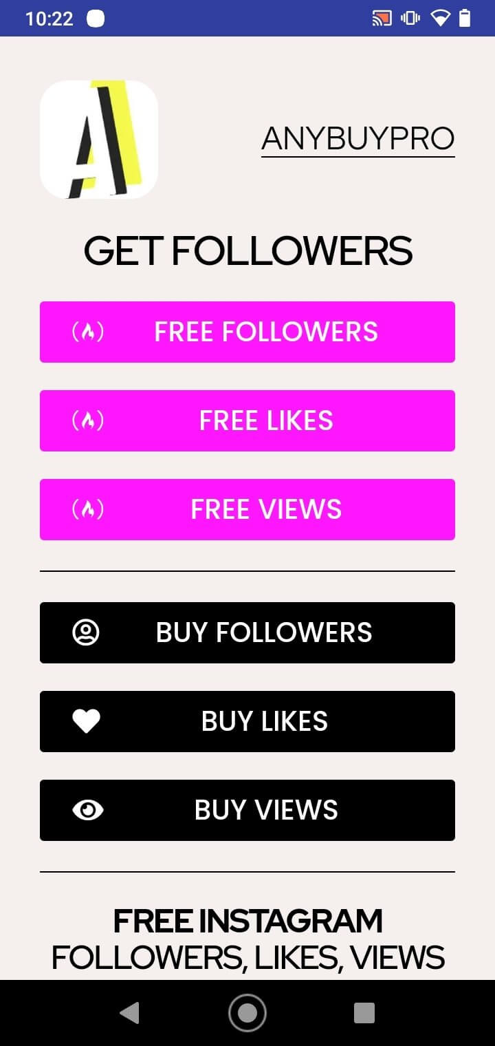 Screenshot Anybuypro APK v2.0.0.1