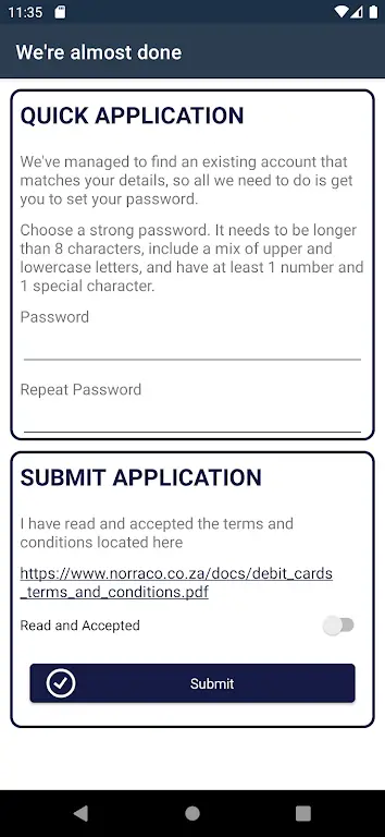 Screenshot Norraco Transact APK 0.4.5
