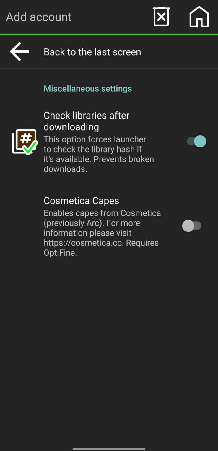 Screenshot PojavLauncher APK untuk Main Minecraft Java di Android