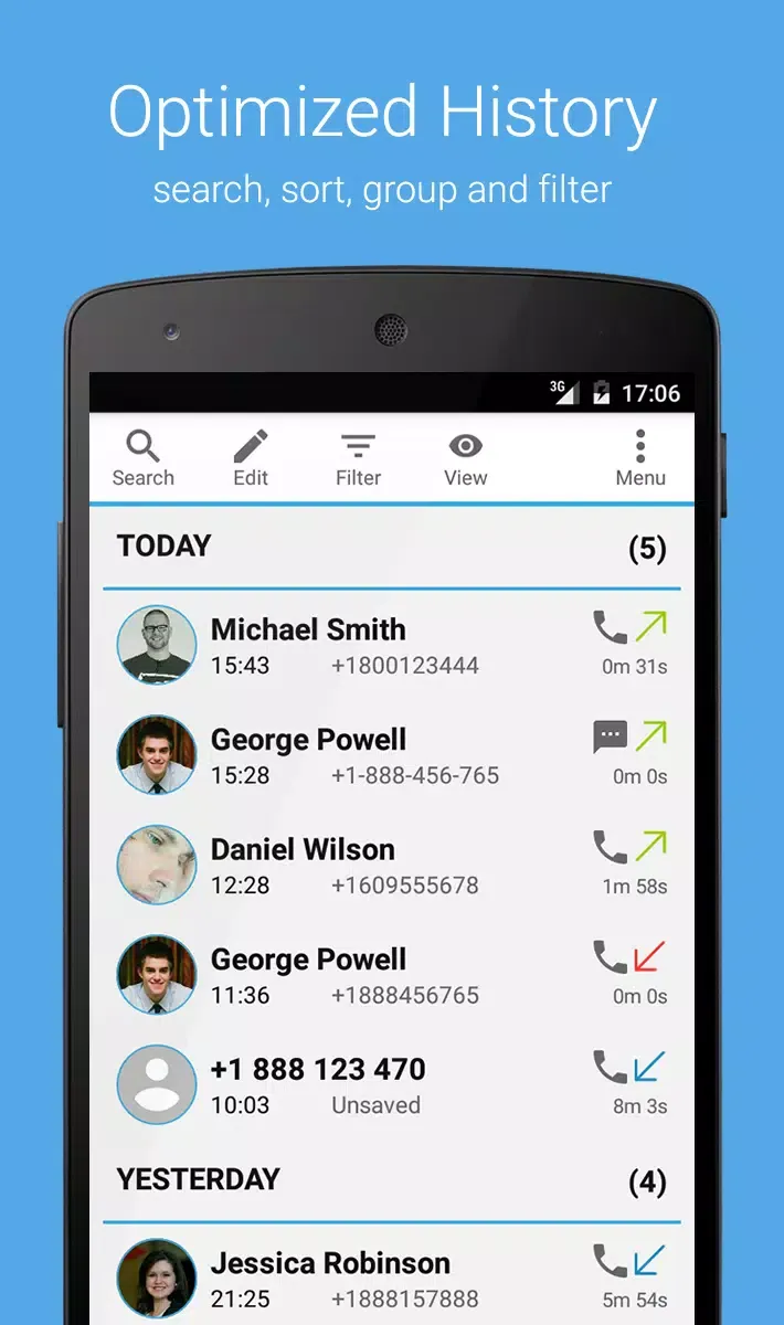 Screenshot Call Log Monitor APK v3.1.1 - Kelola Riwayat Panggilan dengan Mudah