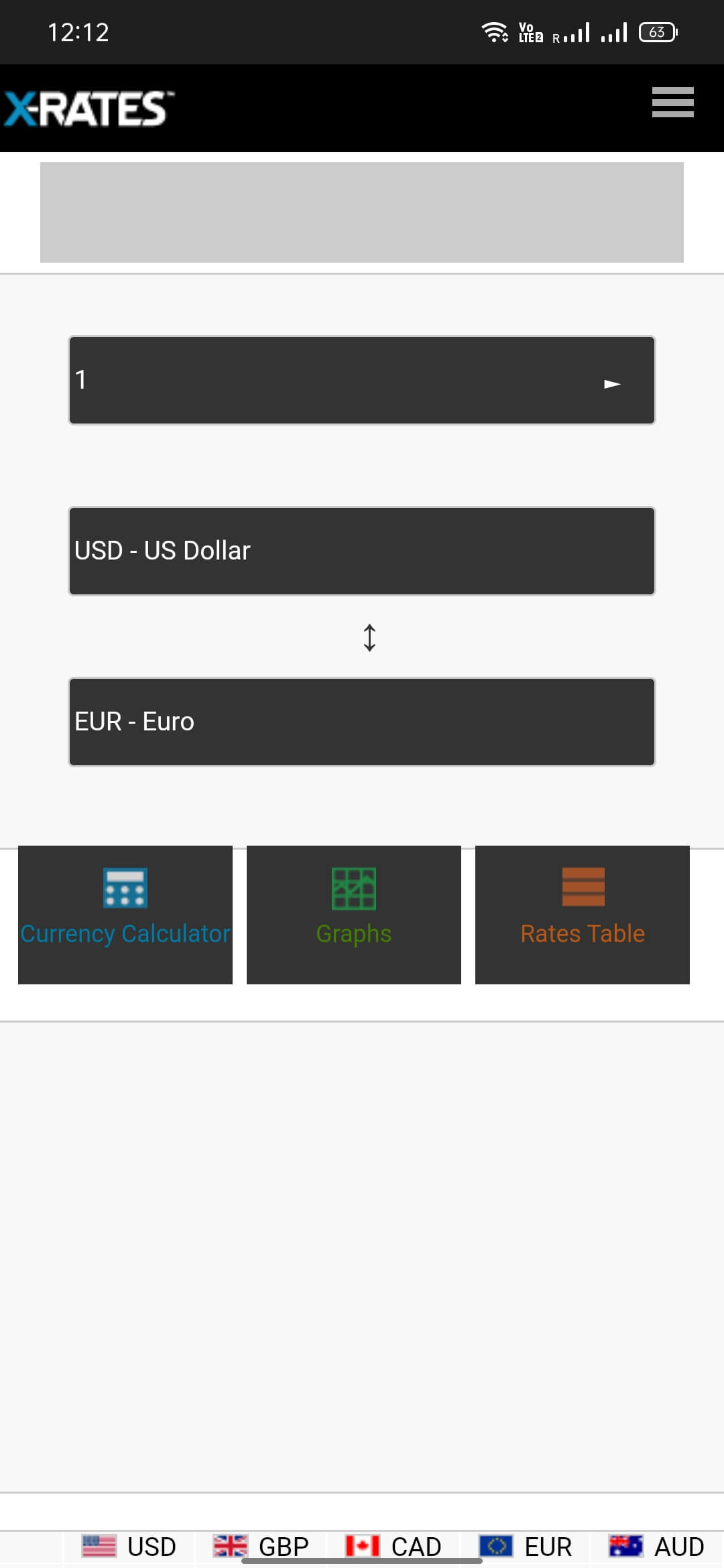 Screenshot XRates APK 1.6 untuk Android
