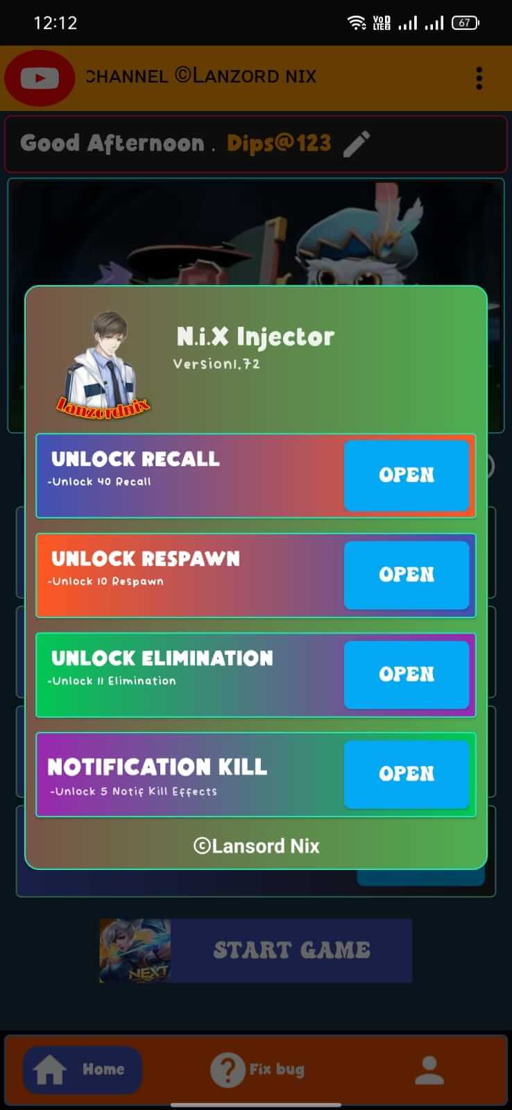 Screenshot NiX Injector APK