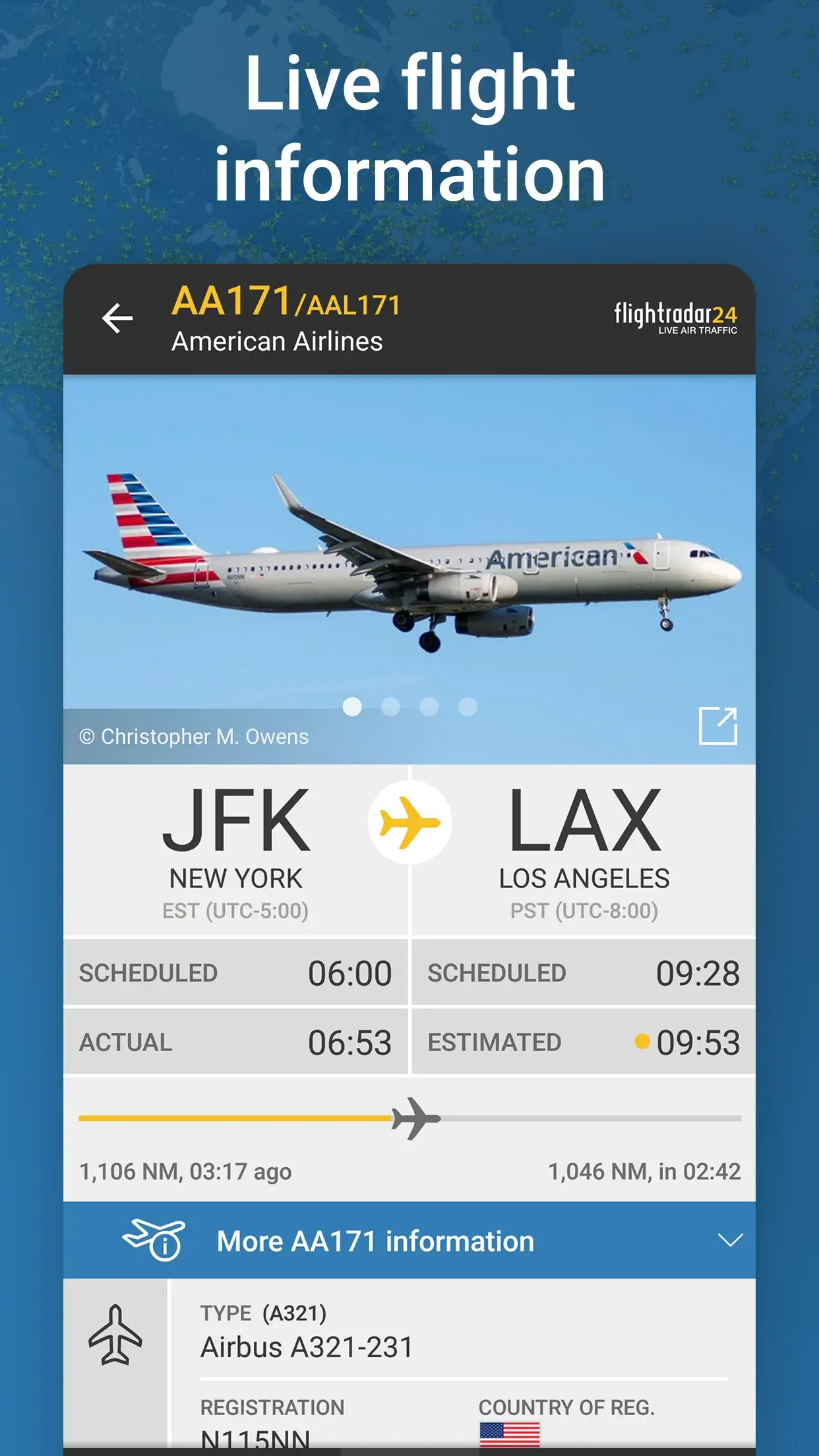 Screenshot Flightradar24 APK
