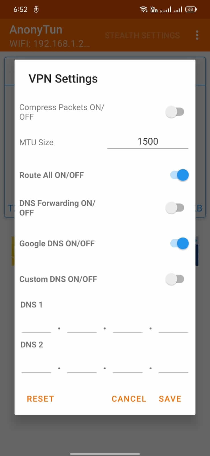 Screenshot AnonyTun APK v14.1 - VPN Gratis untuk Akses Website Terbatas
