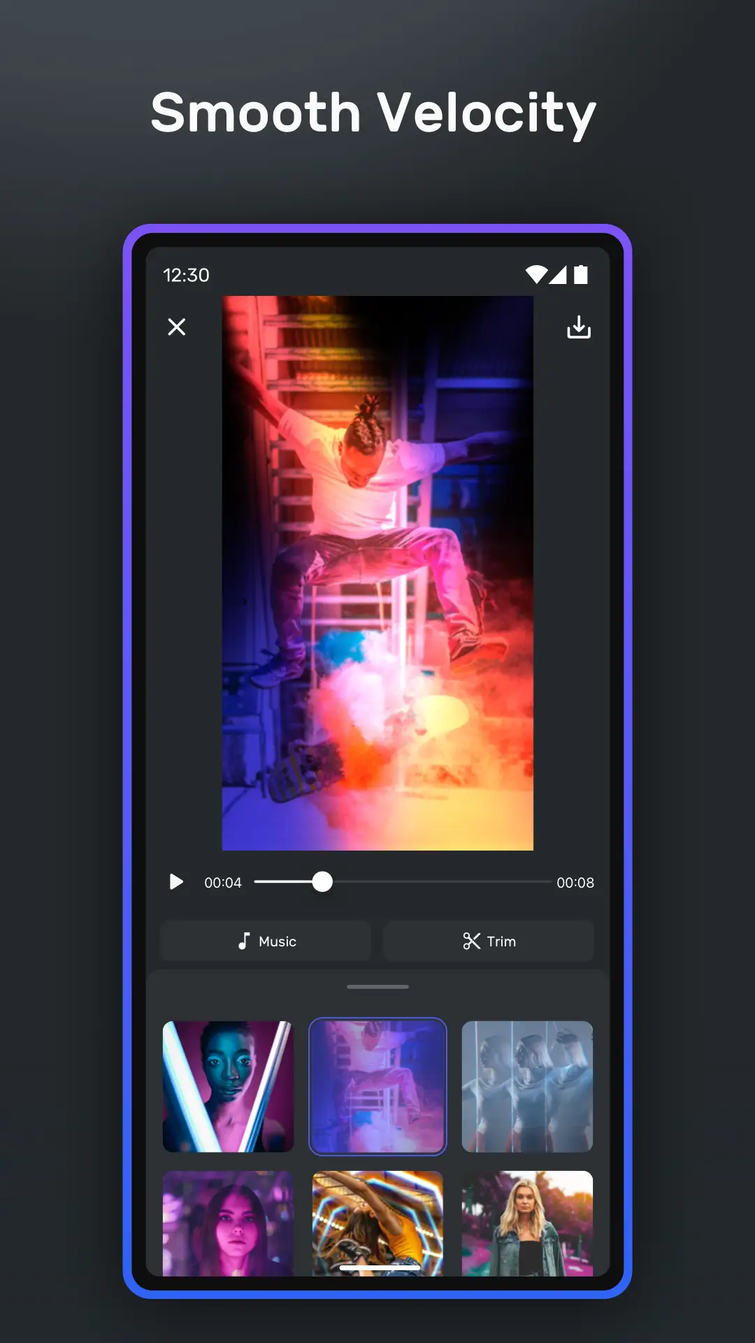 Screenshot Velomingo APK v1.4.4 untuk Edit Video di Android