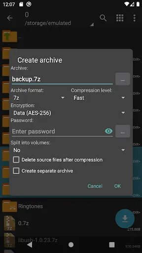 Screenshot ZArchiver Donate APK v1.0.10