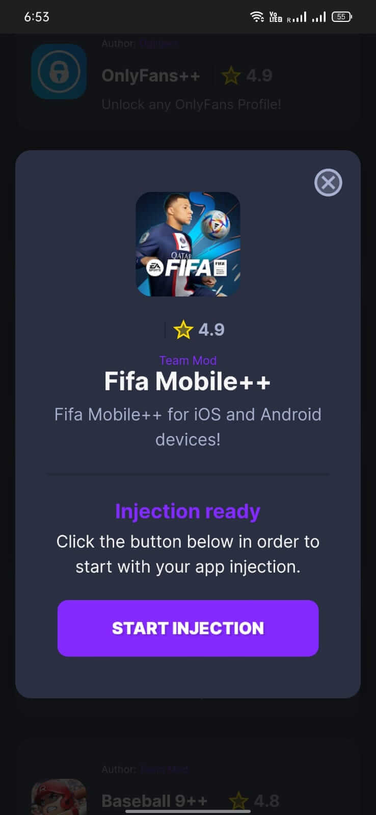 Screenshot Oginject APK