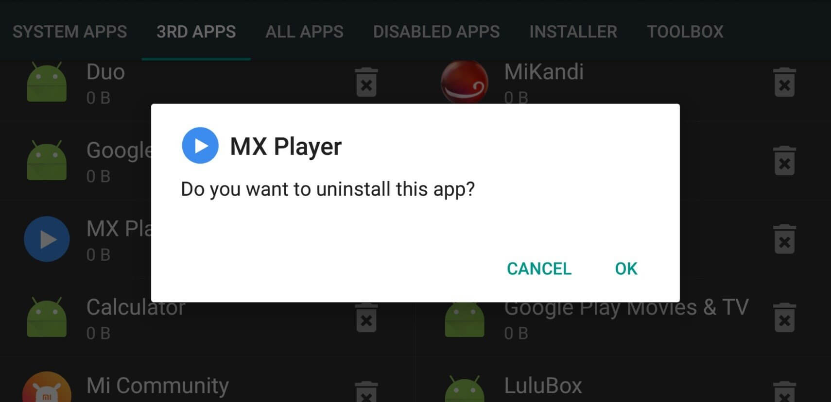 Screenshot Root Uninstaller APK