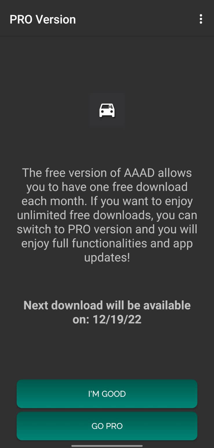 Screenshot AAAD APK 6.0