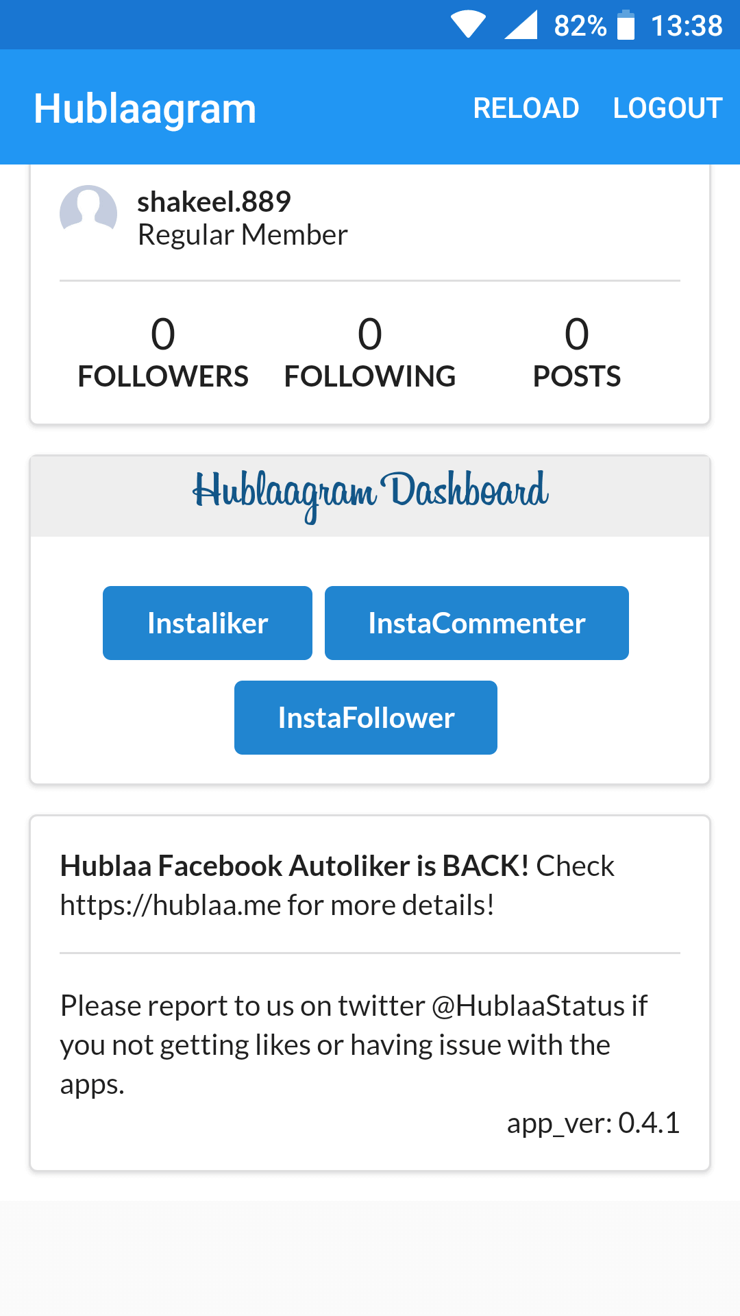 Screenshot Hublaagram APK v2.0.18
