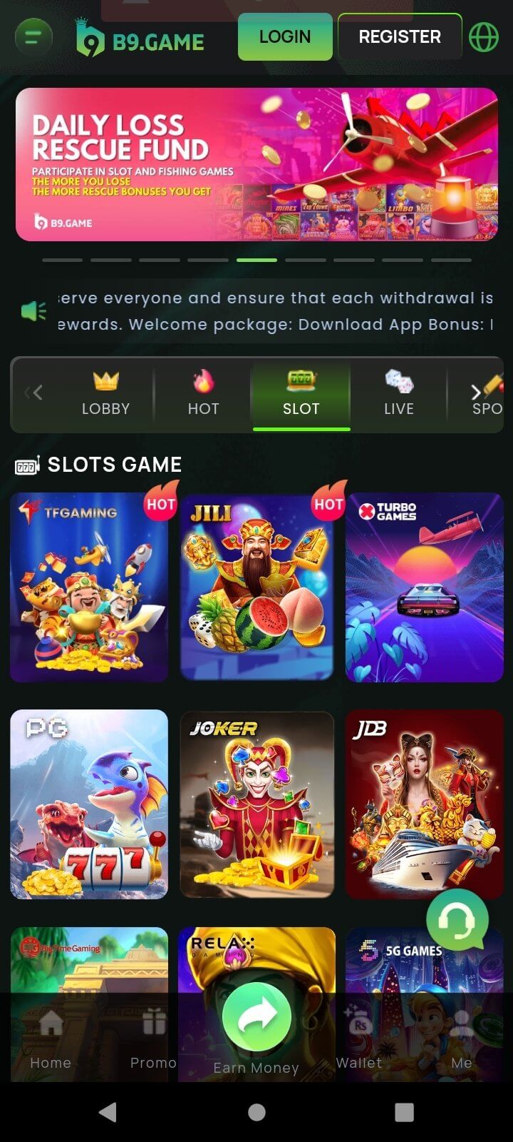 Screenshot B9 Game APK